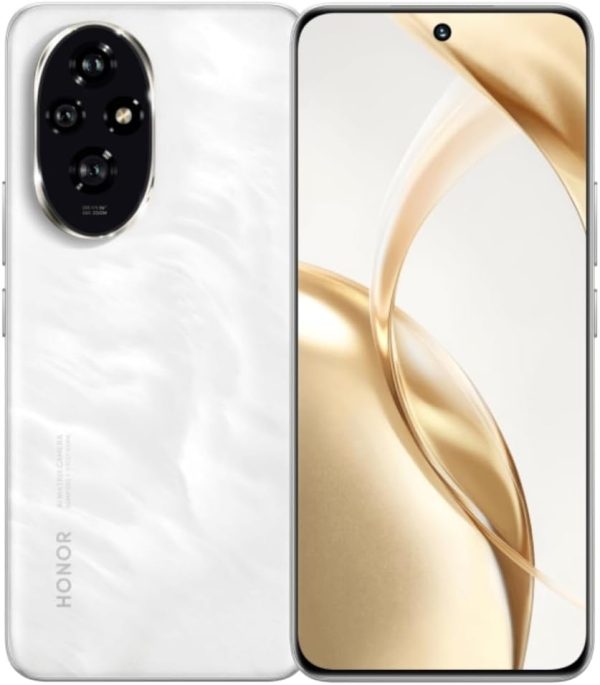 HONOR 200 Dual-SIM 512GB ROM + 12GB RAM (GSM | CDMA) Factory Unlocked 5G Smartphone (Moonlight White) - International Version