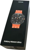 Galaxy Watch Ultra, Smartwatch titanium gray, Navy Band orange, 47mm