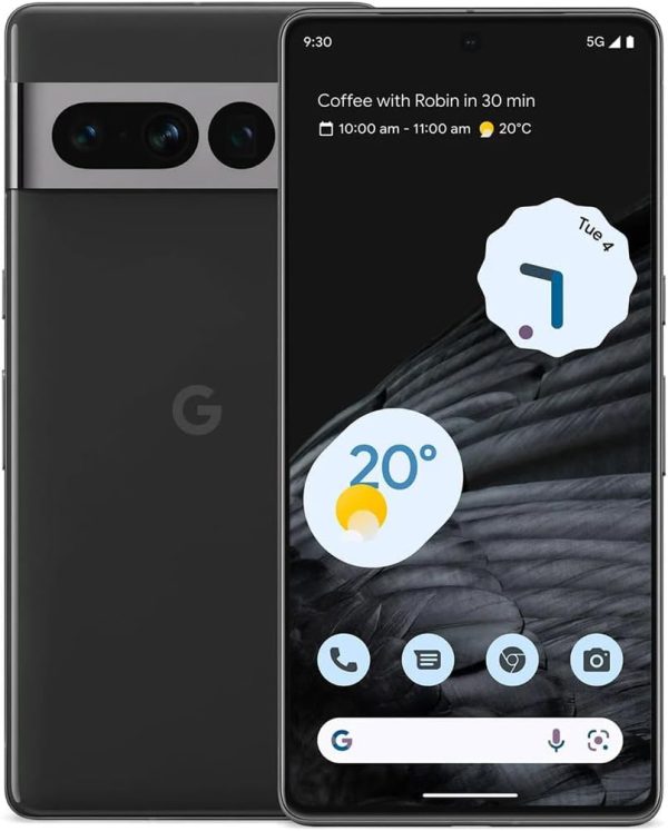 Google Pixel 7 Pro - 5G Android 手機 - 解鎖智慧型手機,附長焦、廣角鏡頭和 24 小時電池 - 512GB - 黑曜石
