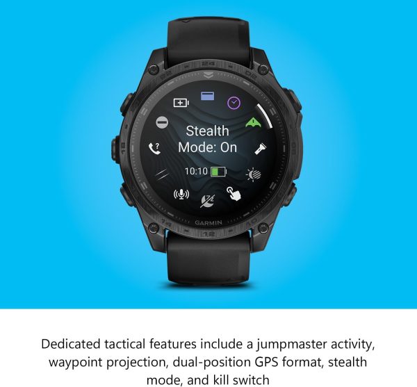 Garmin tactix 8 AMOLED Edition Premium Tactical GPS Smartwatch | 47mm, Applied Ballistics Ultralight Solver, Stealth Mode, Flashlight, Mapping, Health Metrics, with Signature Series Gift Bundle - Image 2