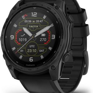 Garmin tactix® 8 51 公釐,太陽能充電顯示器,精英,高級戰術 GPS 智慧型手錶,包括應用彈道精英™ 求解器,鈦金屬錶圈,藍寶石鏡片,40 公尺潛水等級