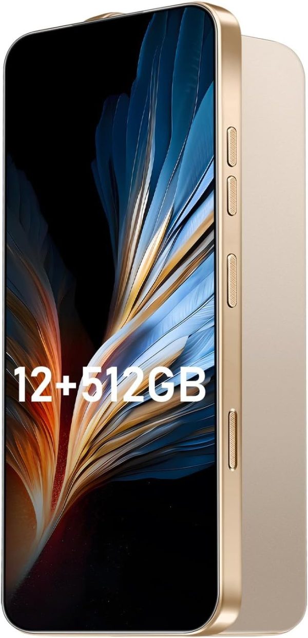 16PROMA X 智慧型手機 全新升級 12GB+512GB/7 吋顯示器 68+108MP 變焦相機,鋼化玻璃表面處理,7000mAh Android 14 智慧型手機(沙漠鈦)