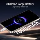 解鎖 16PROMA X 智慧型手機:7 吋 HD+ 顯示器,7000mAh 長效電池,12GB+512GB 大容量儲存空間,108MP AI 相機,高性能 Android 手機,適合遊戲和工作(灰色)