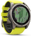 Garmin Fenix 8 太陽能藍寶石(51 毫米,鈦/安培黃色)多運動 GPS 智慧型手錶禮盒組 - 1.4 吋觸控螢幕,內建 LED 手電筒,附 PlayBetter 充電器、螢幕、轉接器、保護套