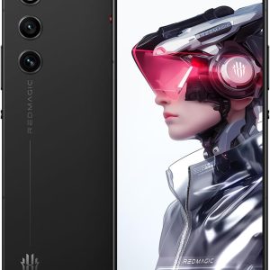 REDMAGIC 10 Air 智慧型手機 5G,120Hz 電競手機,7 吋 FHD+,下方顯示相機,5860mAh Android 手機,16+512GB,80W 充電器,雙模擬,解鎖手機 黑色