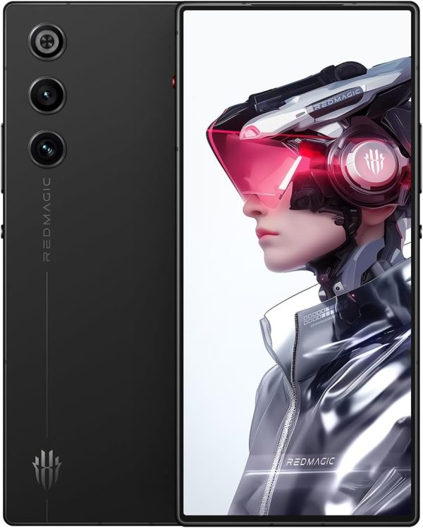 REDMAGIC 10 Air 智慧型手機 5G,120Hz 電競手機,7 吋 FHD+,下方顯示相機,5860mAh Android 手機,16+512GB,80W 充電器,雙模擬,解鎖手機 黑色