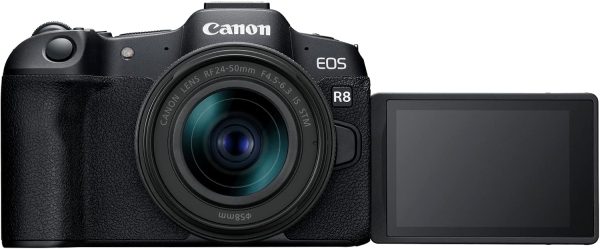 Canon 佳能 EOS R8 內容創作者套件,全片幅混合無反光鏡相機,附三腳架和立體聲麥克風,2420 萬像素 CMOS 影像感應器,4K 視訊,RF 安裝,影音網誌相機,黑色 - Image 5