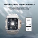 VERTU H1 Diamond 男款智慧手錶,Android 機械智慧型手錶,配備 1.8 吋藍寶石顯示器,接聽/撥打電話,健身手錶,血氧,心率和 100 多種運動模式(白色/金色)