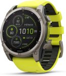 Garmin Fenix 8 太陽能藍寶石(51 毫米,鈦/安培黃色)多運動 GPS 智慧型手錶禮盒組 - 1.4 吋觸控螢幕,內建 LED 手電筒,附 PlayBetter 充電器、螢幕、轉接器、保護套