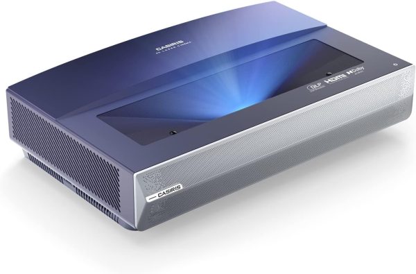 4K 智慧型投影機,附 Wifi 和藍牙,1080P 全高清投影機,附揚聲器,2200 ANSI,WIFI6/5G,超短投擲,三倍超高清雷射電視,HDR10 121 英吋,家庭臥室投影機 A6