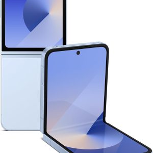 SAMSUNG 三星 Galaxy Z Flip6,512GB 解鎖 Android 智慧型手機、FlexCam、照片輔助、攝錄機模式、即時解釋器、小巧可折疊設計、口袋尺寸便攜性、2024 年美國 1 年保固,藍色
