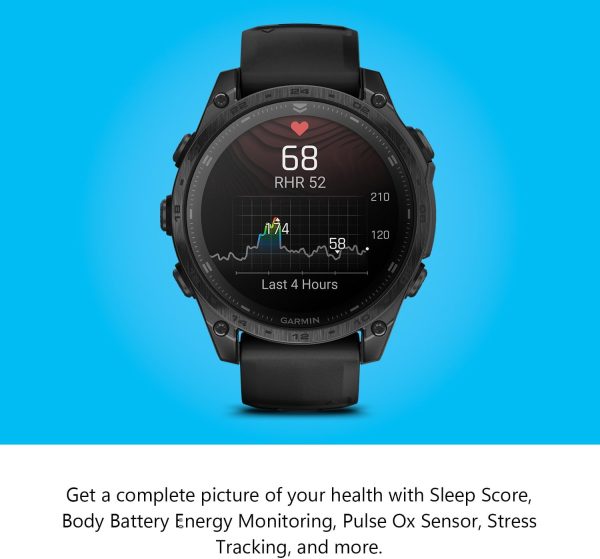 Garmin tactix 8 AMOLED Edition Premium Tactical GPS Smartwatch | 47mm, Applied Ballistics Ultralight Solver, Stealth Mode, Flashlight, Mapping, Health Metrics, with Signature Series Gift Bundle - Image 3