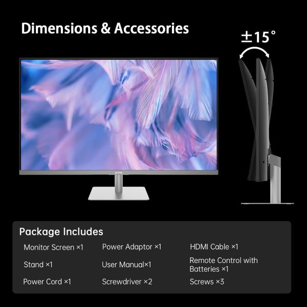 KTC 32 吋 4K 智慧型顯示器,Google System UHD (3840x 2160) 智慧型顯示器,附揚聲器,Netflix 授權,Type-C 65W PD,無線顯示,HDR,藍牙,Hey Google Voice Remote,VESA 支援,A32Q8 - Image 9