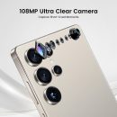 I25 Ultra 旗艦殺手智慧型手機 - Snapdragon 8 Gen 3、16GB+512GB、大型 7 吋 FHD+ 顯示器、108MP+68MP Pro Cam、7000mAh 2 日電池、Android 14 包括手寫筆(鈦灰色)