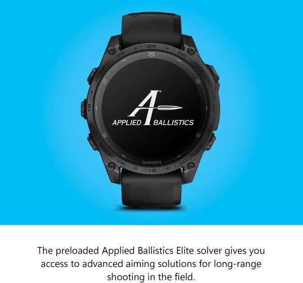 Garmin tactix 8 太陽能:AB Elite Edition 高級戰術 GPS 智慧型手錶 | 應用彈道精英求解器、隱形模式、手電筒、地形映射、健康指標,附簽名系列禮品包 - Image 3