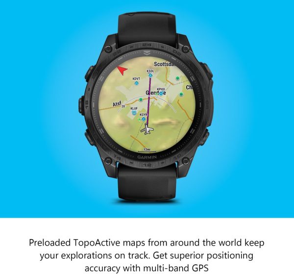 Garmin tactix 8 AMOLED Edition Premium Tactical GPS Smartwatch | 47mm, Applied Ballistics Ultralight Solver, Stealth Mode, Flashlight, Mapping, Health Metrics, with Signature Series Gift Bundle - Image 5