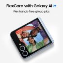 SAMSUNG 三星 Galaxy Z Flip6,512GB 解鎖 Android 智慧型手機、FlexCam、照片輔助、攝錄機模式、即時解釋器、小巧可折疊設計、口袋尺寸便攜性、2024 年美國 1 年保固,藍色