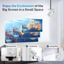 智慧型投影機 Android OS,原生 1080P Full HD 4K 支援 12000 流明,內建應用程式、電焦點和自動梯形可攜式投影機,附杜比音效、WiFi和藍牙,相容於 iOS/HDMI