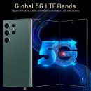 I25 超解鎖手機,6800mAh 長效電池壽命智慧型手機,內置筆,7 吋 HD 螢幕 8+512GB 解鎖手機,5G/雙 SIM 卡/指紋解鎖/Face ID(綠色)