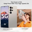 I25 Ultra 旗艦殺手智慧型手機 - Snapdragon 8 Gen 3、16GB+512GB、大型 7 吋 FHD+ 顯示器、108MP+68MP Pro Cam、7000mAh 2 日電池、Android 14 包括手寫筆(鈦灰色)