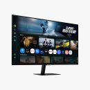 Samsung 三星 32 吋智慧型顯示器 M7 (M70F) 4K UHD 顯示器,Samsung Vision AI,智慧型電視應用程式,電競集線器,USB-C,HDMI 和 USB-A,黑色,LS32FM702UNXZA,2025