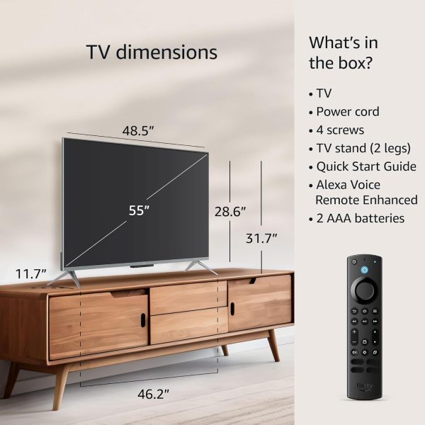 Amazon Fire TV 55" Omni QLED Series 4K UHD smart TV, Dolby Vision IQ, Fire TV Ambient Experience, local dimming, hands-free with Alexa - Image 5