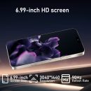 解鎖 16PROMA X 智慧型手機:7 吋 HD+ 顯示器,7000mAh 長效電池,12GB+512GB 大容量儲存空間,108MP AI 相機,高性能 Android 手機,適合遊戲和工作(灰色)