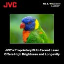 JVC DLANZ500 Native 4K Laser Projector, 2000lm, 40K:1 Native Contrast
