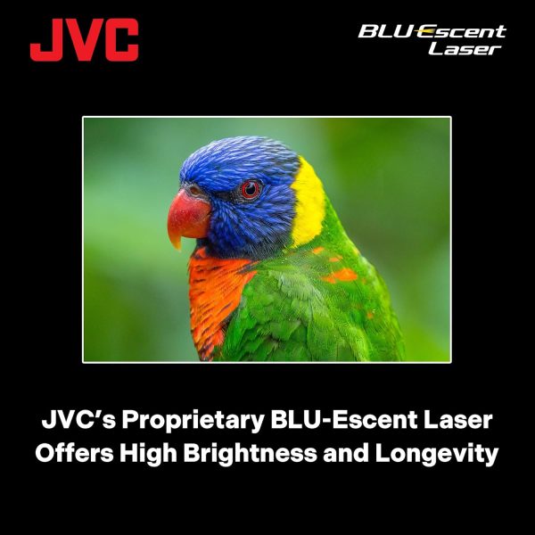 JVC DLANZ500 Native 4K Laser Projector, 2000lm, 40K:1 Native Contrast - Image 7