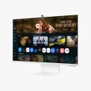SAMSUNG 三星 32 吋智慧型顯示器 M8 (M80F) 4K UHD 顯示器,Samsung Vision AI,智慧型電視應用程式,電競集線器,USB-C,HDMI 和 USB-A,白色,LS32FM803UNXZA,2025