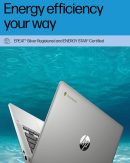 HP Chromebook 14 筆記型電腦,Intel Celeron N4120,4 GB RAM,64 GB eMMC,14 吋 HD 顯示器,Chrome OS,輕薄設計,4K 圖形,電池壽命長,灰灰色鍵盤(14a-na0226nr,2022,礦物銀)