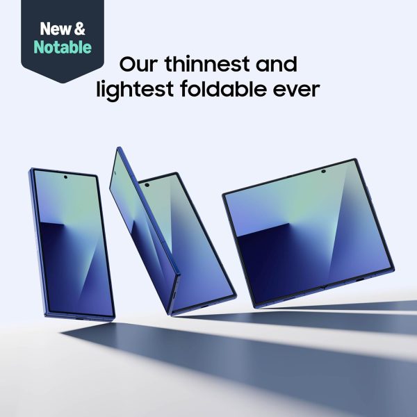 Samsung 三星 Galaxy Z Fold7 手機,512GB AI 智慧型手機,解鎖 Android,AI 照片編輯,大螢幕,電池壽命長,2025 年美國 1 年製造商保固,藍影 - Image 2