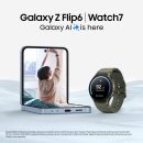 SAMSUNG 三星 Galaxy Z Flip6,512GB 解鎖 Android 智慧型手機、FlexCam、照片輔助、攝錄機模式、即時解釋器、小巧可折疊設計、口袋尺寸便攜性、2024 年美國 1 年保固,藍色
