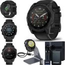 Garmin tactix 8 太陽能:AB Elite Edition 高級戰術 GPS 智慧型手錶 | 應用彈道精英求解器、隱形模式、手電筒、地形映射、健康指標,附簽名系列禮品包