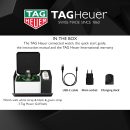 TAG Heuer 智慧型手錶,健身手錶,連接機芯 E4 45 公釐高爾夫版,觸控螢幕,防水,通話,簡訊,步數,心率,健康,鈦合金,白色或黑色/綠色錶帶,SBR8A81.EB0251