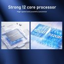 16PROMA X 智慧型手機 全新升級 12GB+512GB/7 吋顯示器 68+108MP 變焦相機,鋼化玻璃表面處理,7000mAh Android 14 智慧型手機(沙漠鈦)