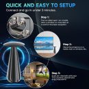 2800+ 英里範圍電視天線 室內 2025 數位天線 適用於智慧型電視 HDTV 天線 適用於本地頻道 帶信號放大器 支援 4k 8k 1080p 所有電視 - 45 英尺(約 11.6 公尺)同軸電纜