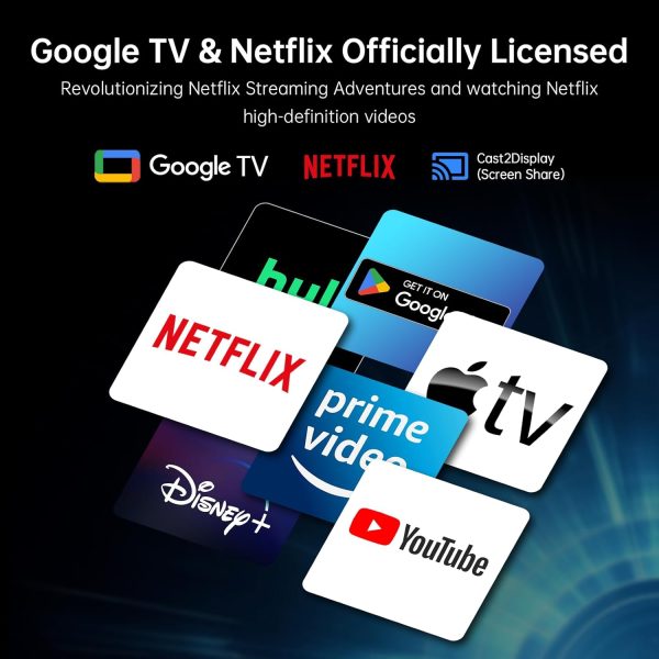 KTC 32 吋 4K 智慧型顯示器,搭配 Google TV 系統 3840 * 2160P Netflix 授權類型 C 65W PD 喇叭 5W * 2 Dolby Audio Hey Google 語音遙控器 HDR WiFi 藍牙 VESA 傾斜式 32 吋智慧型電視 - Image 4