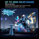 2800+ 英里範圍電視天線 室內 2025 數位天線 適用於智慧型電視 HDTV 天線 適用於本地頻道 帶信號放大器 支援 4k 8k 1080p 所有電視 - 45 英尺(約 11.6 公尺)同軸電纜