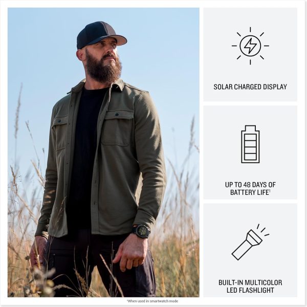 Garmin tactix® 8 51 公釐,太陽能充電顯示器,精英,高級戰術 GPS 智慧型手錶,包括應用彈道精英™ 求解器,鈦金屬錶圈,藍寶石鏡片,40 公尺潛水等級 - Image 3