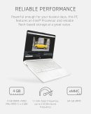 HP 14 筆記型電腦,Intel Celeron N4020,4 GB RAM,64 GB 儲存空間,14 吋微邊緣高清顯示器,Windows 11 家用,輕薄便攜,4K 圖形,Microsoft 365 一年(14-dq0040nr,雪花白)