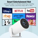 Magic 投影機 Pro - 強大的 4k 立方體,附 WiFi、藍牙和自動垂直校正,帶來家庭影院體驗
