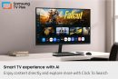 Samsung 三星 32 吋智慧型顯示器 M7 (M70F) 4K UHD 顯示器,Samsung Vision AI,智慧型電視應用程式,電競集線器,USB-C,HDMI 和 USB-A,黑色,LS32FM702UNXZA,2025