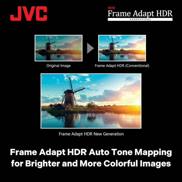 JVC DLANZ500 Native 4K Laser Projector, 2000lm, 40K:1 Native Contrast - Image 8