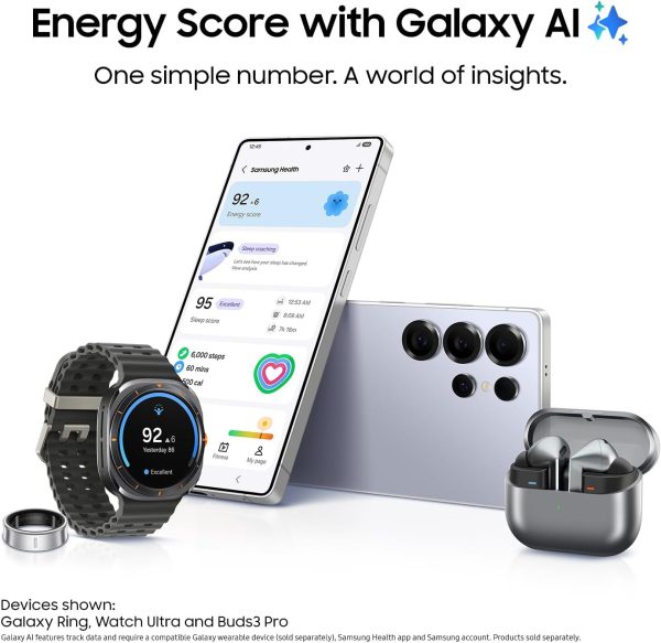 SAMSUNG 三星 Galaxy S25 Ultra,512GB 智慧型手機,解鎖 Android,AI 夜間模式相機,Snapdragon 8 Elite 快速處理器,5000mAh 電池,內建 S 筆,2025 美國 1 年保修,鈦銀藍色 - Image 8