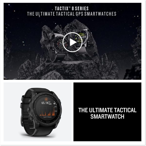 Garmin tactix® 8 51 公釐,太陽能充電顯示器,精英,高級戰術 GPS 智慧型手錶,包括應用彈道精英™ 求解器,鈦金屬錶圈,藍寶石鏡片,40 公尺潛水等級 - Image 8