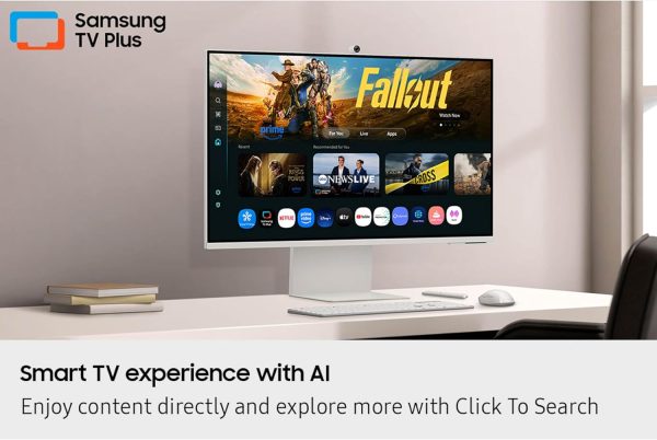 SAMSUNG 三星 32 吋智慧型顯示器 M8 (M80F) 4K UHD 顯示器,Samsung Vision AI,智慧型電視應用程式,電競集線器,USB-C,HDMI 和 USB-A,白色,LS32FM803UNXZA,2025 - Image 5