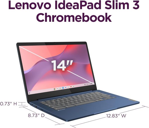 Lenovo IdeaPad Slim 3 Chromebook - 2024 - 輕量筆記型電腦 - 波浪 MaxxAudio® 喇叭 - 14 吋 HD 顯示器 - HD 720p 相機 - 4GB 記憶體 - 64GB 儲存空間 - 聯發科 Kompanio 520 - 深藍 - Image 8