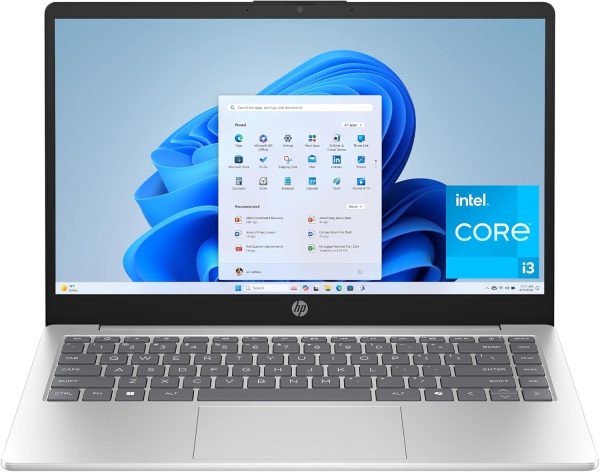 HP 14 吋筆記型電腦,HD 顯示器,Intel Core i3-N305,8 GB RAM,256 GB SSD,Intel UHD Graphics,Windows 11 Home in S 模式,天然銀色,14-ep0299nr