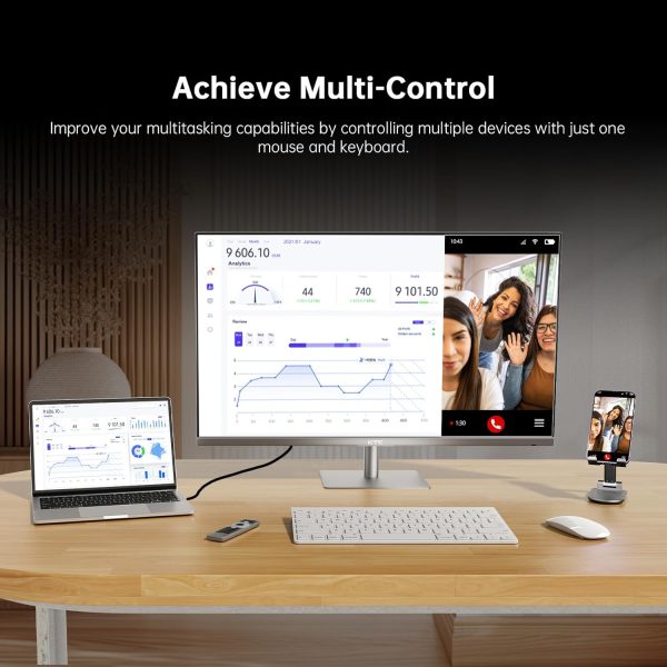 KTC 32 吋 4K 智慧型顯示器,Google System UHD (3840x 2160) 智慧型顯示器,附揚聲器,Netflix 授權,Type-C 65W PD,無線顯示,HDR,藍牙,Hey Google Voice Remote,VESA 支援,A32Q8 - Image 6